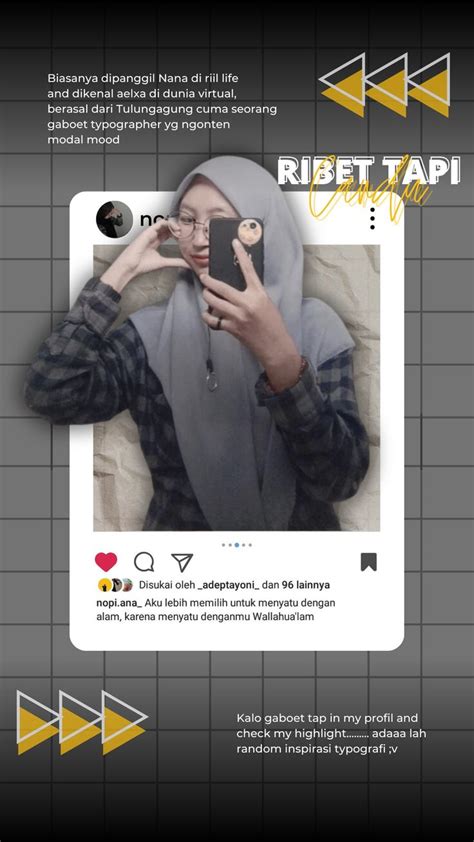 Instagram Story Inspirasi Tipografi Tipografi Tipografi Desain Grafis