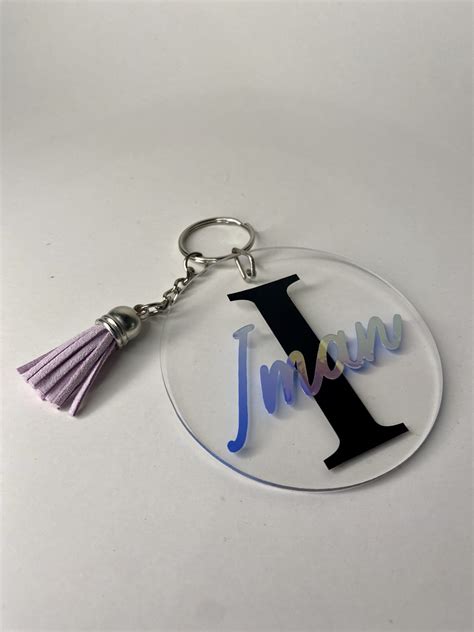 Custom Name Acrylic Key Chain - Memorabilia