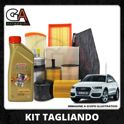 Kit Tagliando Filtri Litri Castrol W Audi Q Tdi Cv