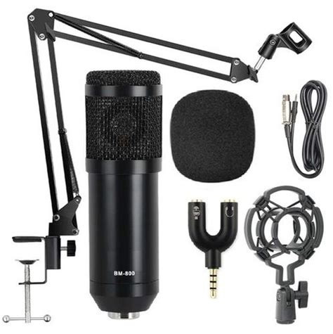 Condenser Microphone Set Black Bm800 Frequency Mhz 20hz 20khz