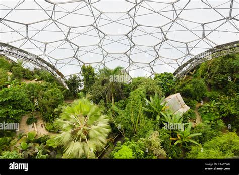 The Eden Project Looking Down From The Viewing Platform In The