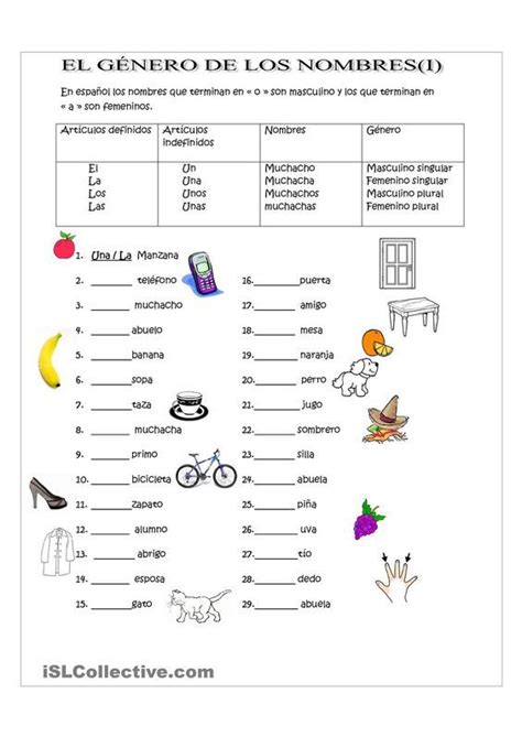 Pin En Definite And Indefinite Articles Agreement Los Artículos