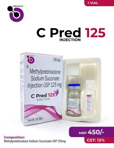 Methylprednisolone Sodium Succinate U S P 125mg Injection At Rs 450