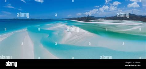 Aerial view of Whitehaven beach Stock Photo - Alamy