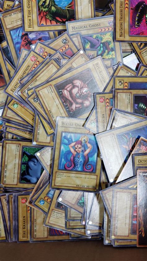 Lot - 1996 Yu-Gi-Oh Trading Card Game Cards