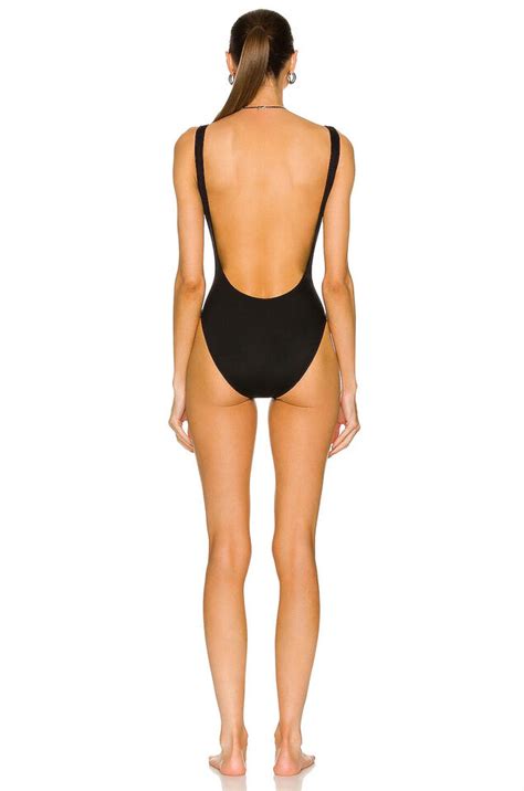 Norma Kamali Women Super Low Back Nude Insert Mio Swimsuit Piece Mesh