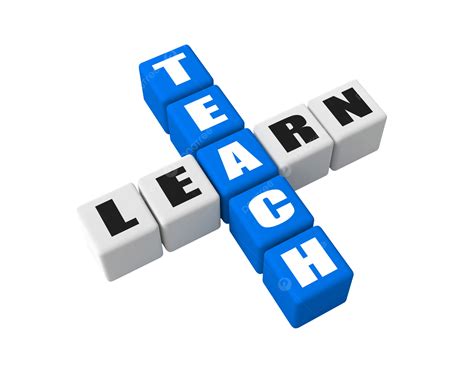 Teach Learn Text Crossword Puzzle Single Word, Learn, White, Concepts