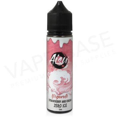 Strawberry Cream Zero Ice Shortfill E Liquid By Aisu 50ml Aisu Zero