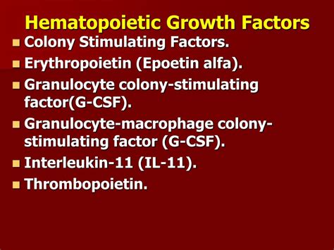 PPT - Hematopoietic Growth Factors PowerPoint Presentation, free ...