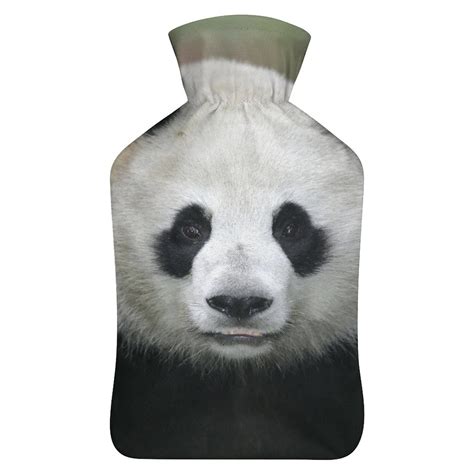 Panda Cute Hot Water Bottle With Plush Cover Hand Warmer For Adults