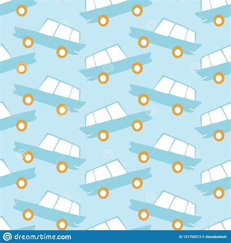 Amazing Seamless Vintage Car Patternvector Seamless Pattern With Cars