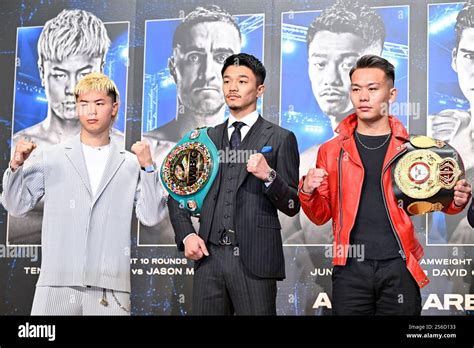 From Left To Right Tenshin Nasukawa Wbc Bantamweight Champion Junto