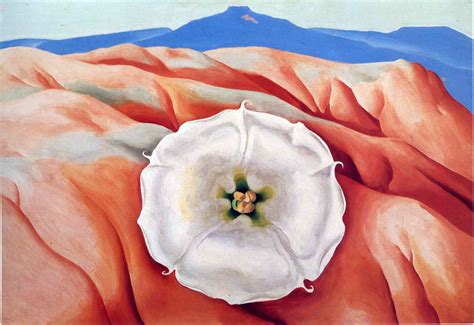 Red Hills And White Flower Ii Georgia Okeeffe