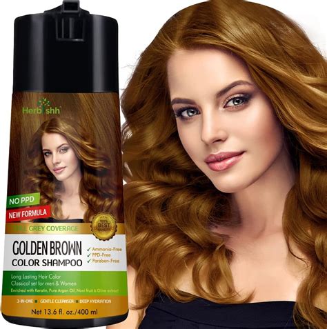 Herbishh Hair Color Shampoo For Gray Hair Enriched Color Shampoo Hair Dye Formula Hair Dye