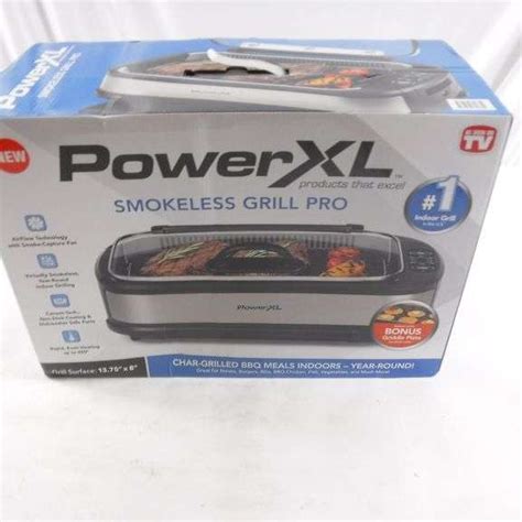 Powerxl Smokeless Grill Plus With Tempered Glass Lid And Turbo Speed