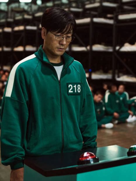 Squid Game 2021 Green Tracksuit Film Leather Jacket