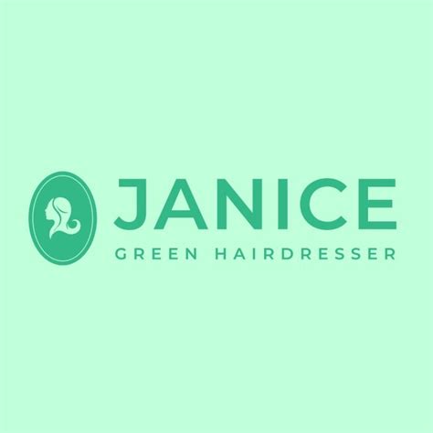 Customiza Y Descargar Esta Plantilla De Logo De Peluquera Janice Green