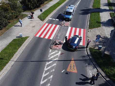 Potr Cony Rowerzysta Trafi Do Szpitala Policja Ustala Kto By Winny