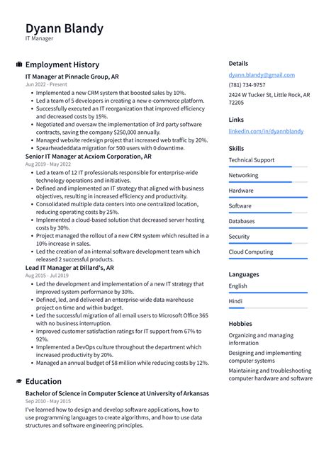 IT Specialist Resume Example and Writing Guide - ResumeLawyer