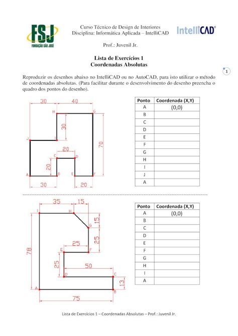 PDF Lista de Exercícios 1 Coordenadas Absolutas DOKUMEN TIPS