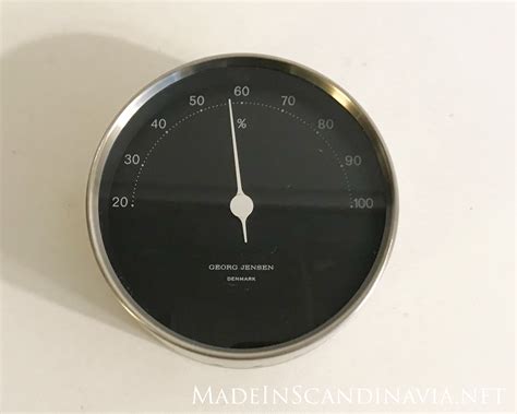 Georg Jensen Koppel Hygrometer Steel Black Cm Designed By