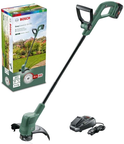 Bosch Akku Rasentrimmer EasyGrassCut 18 230 Ladegerät Akku 18 Volt