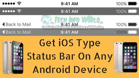 How To Get IOS Type Status Bar On Any Android Device (updated)