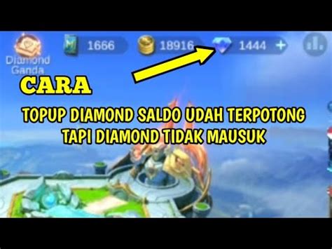 Solusi Topup Diamond Berhasil Tapi Diamond Tidak Masuk Dan Saldo