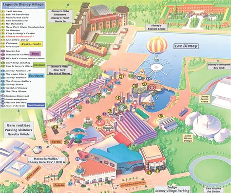 Disney Village Paris Horaires Tarifs Activit S Plan Parking