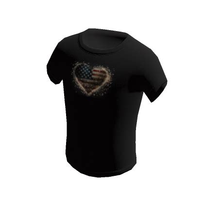 Patriotic Heart Flag Shirt's Code & Price - RblxTrade