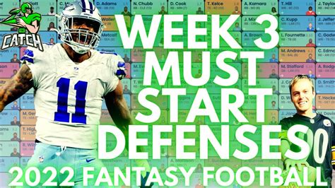 Week Must Start Defenses Fantasy Football Youtube