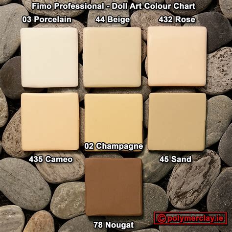 Fimo Professional Doll Art Polymer Clay Colour Chart By Polymer Clay Ireland Fimo Clay