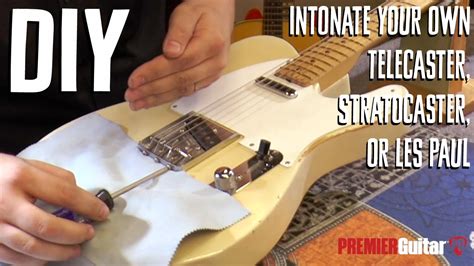 Diy How To Adjust Electric Guitar Intonation Youtube