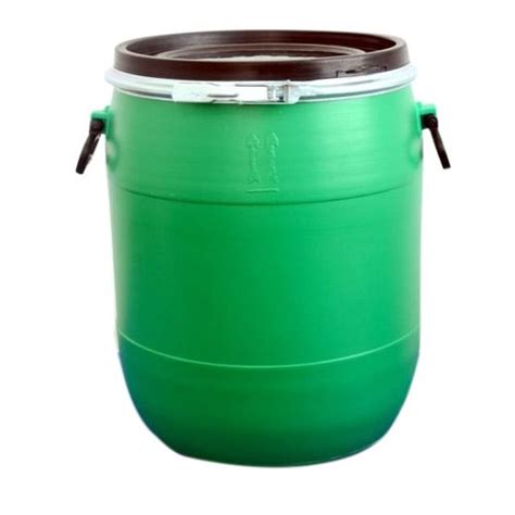 Blue Round 50L HDPE Open Top Storage Drum Capacity 0 To 50 Litres At