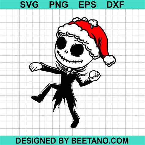 Funny Santa Jack Skellington SVG, Jack Skellington Christmas SVG, Jack ...