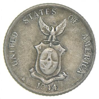 SILVER Roughly The Size Of A Dime 1944 Philippines 20 Centavos