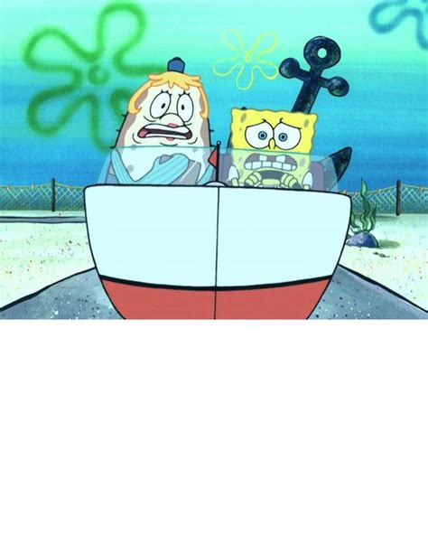 SpongeBob and Mrs. Puff Crash into Who Meme