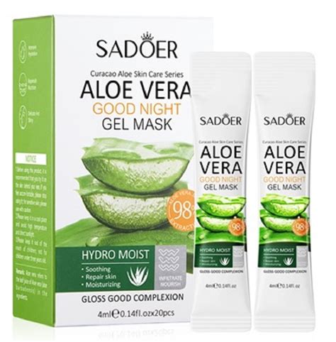 Sadoer Маска для лица ночная Aloe Vera 4мл*20шт - купить в интернет ...
