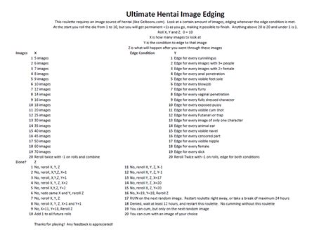 Ultimate Hentai Image Edging Fap Roulette