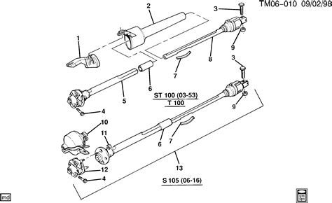 Gmc S Jimmy Bodystyle Wd St Steering Shaft Coupling