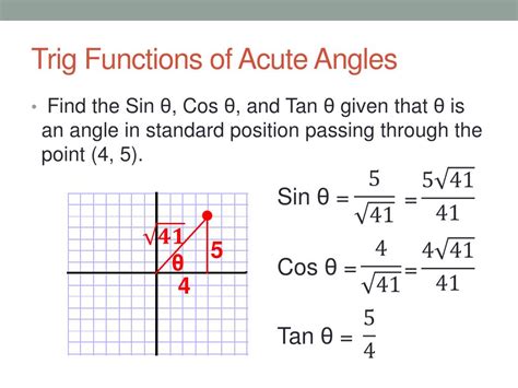 Ppt Trig Functions Of Acute Angles Powerpoint Presentation Free