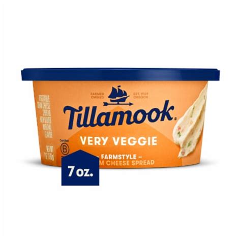 Tillamook Very Veggie Cream Cheese Spread 7 Oz Kroger