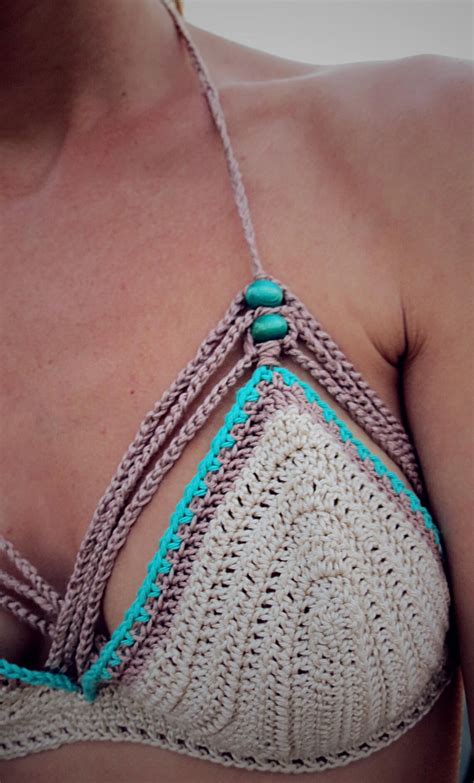 Crochet Bikini Set Knit Bikini Top Set Crochet Swimwear Etsy
