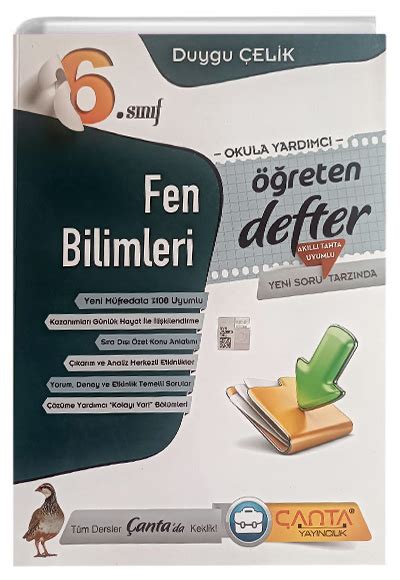 Anta Yay Nlar S N F Fen Bilimleri Reten Defter