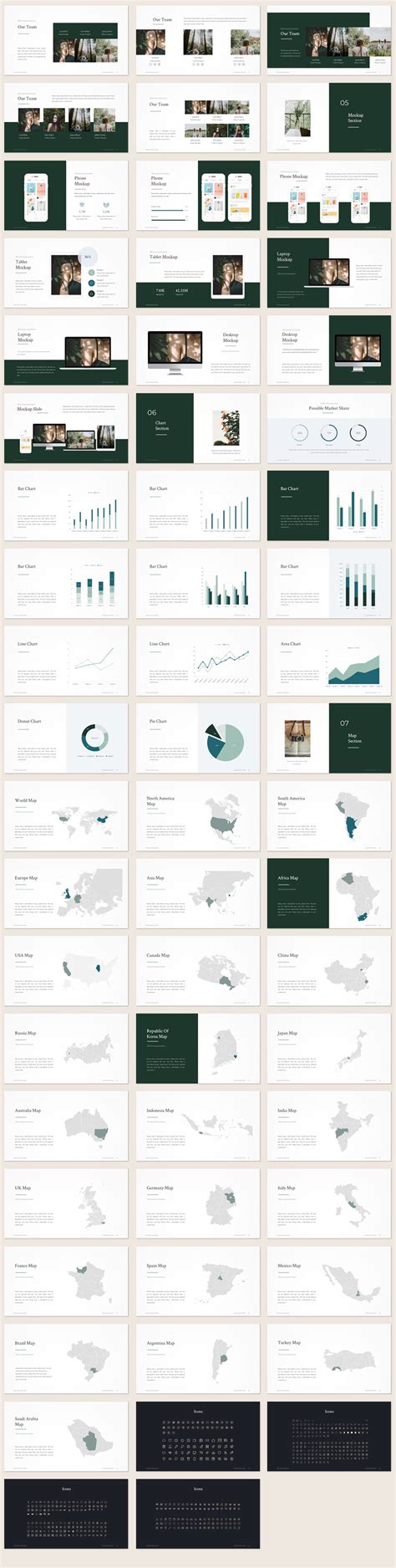 Minimal Portfolio PowerPoint Template - Download PowerPoint | PPTWear