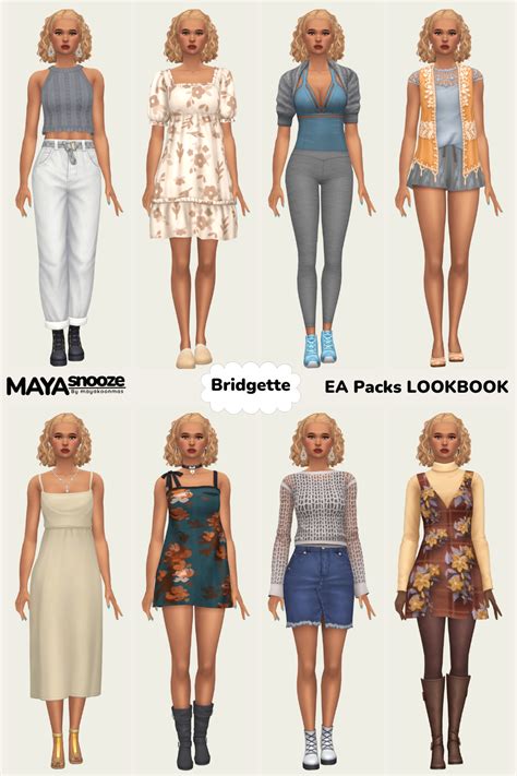 The Sims4 Ts4 Nocc Lookbook Idea In 2024 Sims 4 Clothing Sims 4