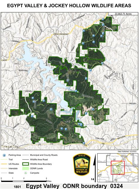 q Piedmont Lake - Ohio Hunting Maps - 1250+ page Map Guide to Public Lands