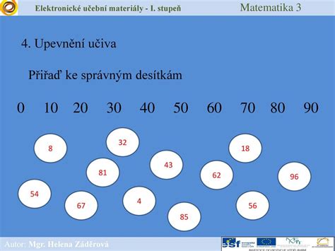 Elektronick U Ebn Materi Ly I Stupe Matematika Ppt St Hnout