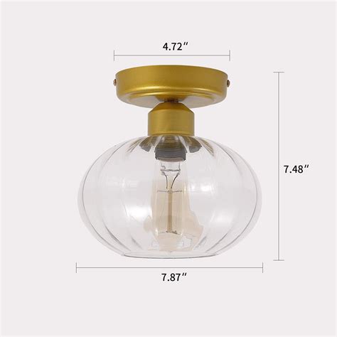 Buy Fivess Lighting Modern Glass Flush Mount Ceiling Light Fixture