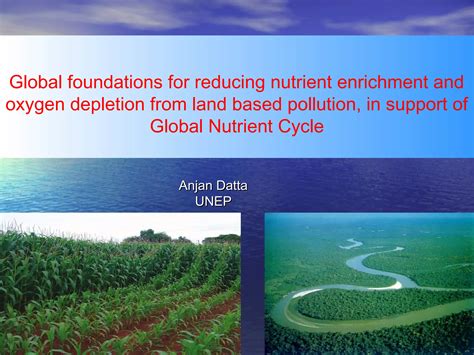 Global Foundations For Reducing Nutrient Enrichment And Oxygen